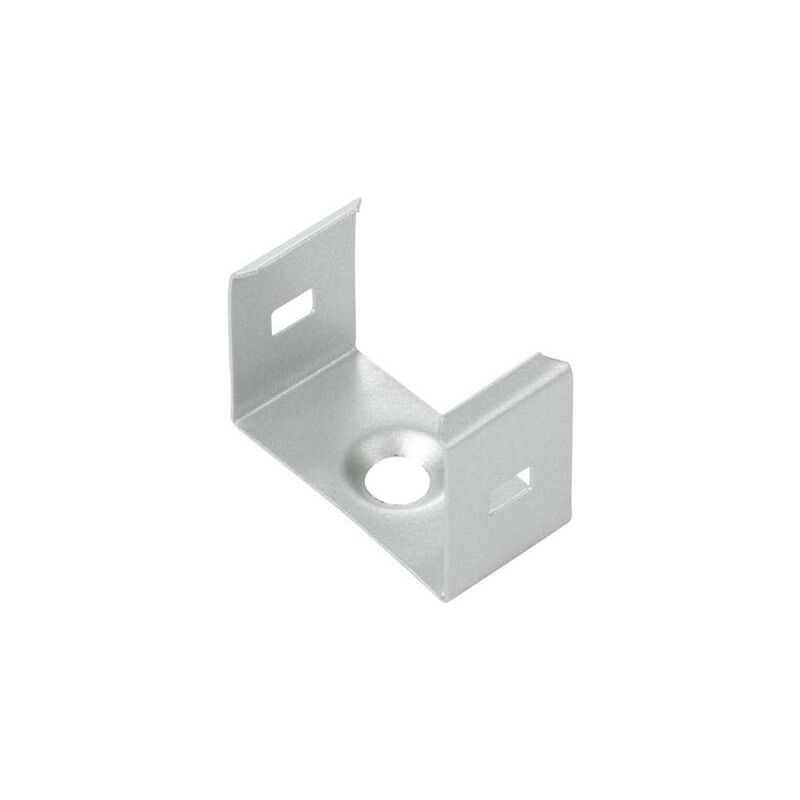 foto del prodotto velleman staffa di montaggio in acciaio a molla per profilo led slimline wide 15 mm argento