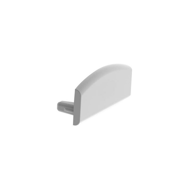 foto del prodotto velleman tappo di chiusura in alluminio per profilo led slw8 senza foro cavo argento