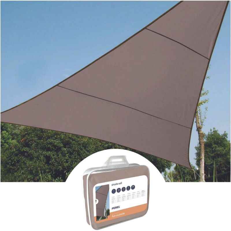 foto del prodotto velleman vela ombra triangolo 3,6 x 3,6 x 3,6 mt colore tortora