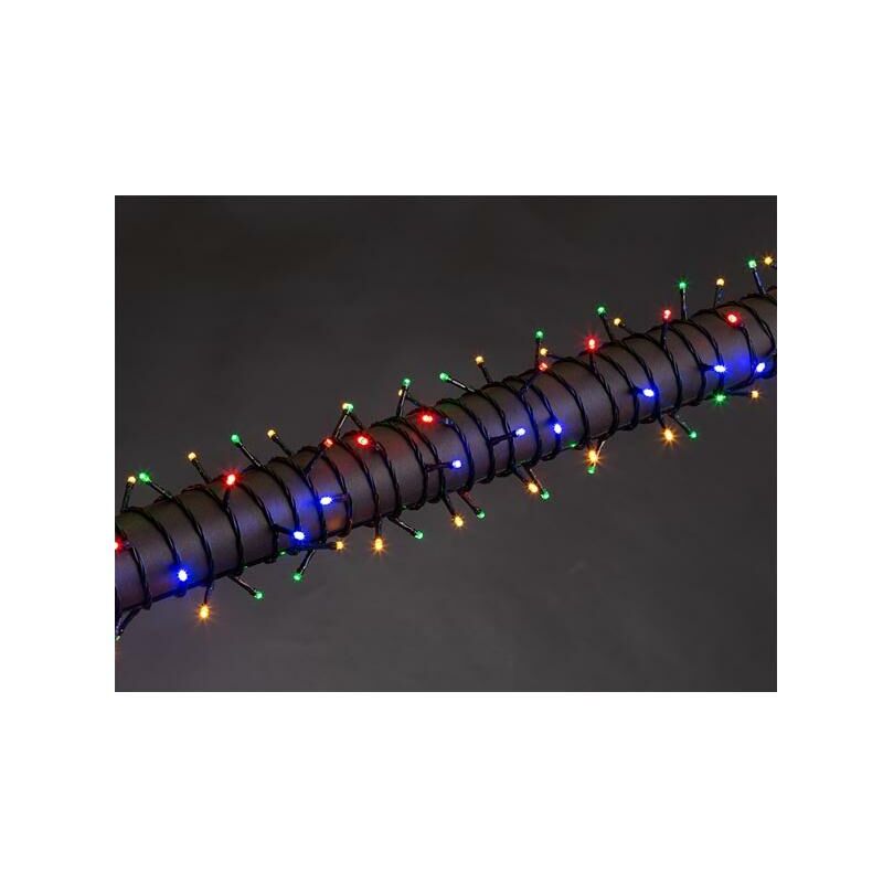foto del prodotto vellight stella led 20 m 300 lampade multicolor filo verde 24 v