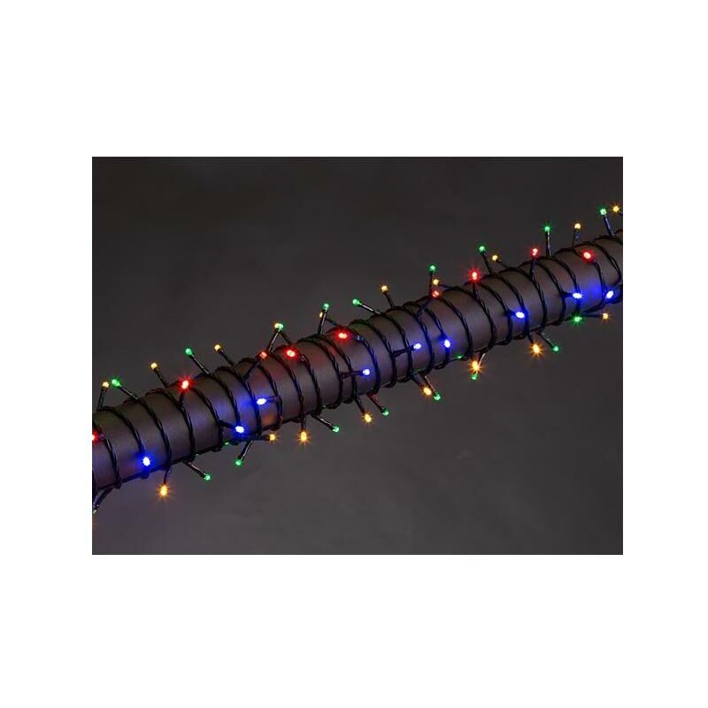foto del prodotto vellight stella led 8 m 120 lampade multicolori filo verde 24 v