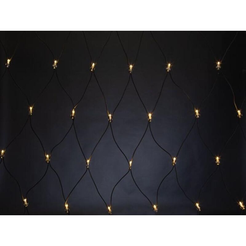 foto del prodotto vellight subra led prolunga subra 2 x 2 m 144 lampade bianco caldo filo nero 230 v