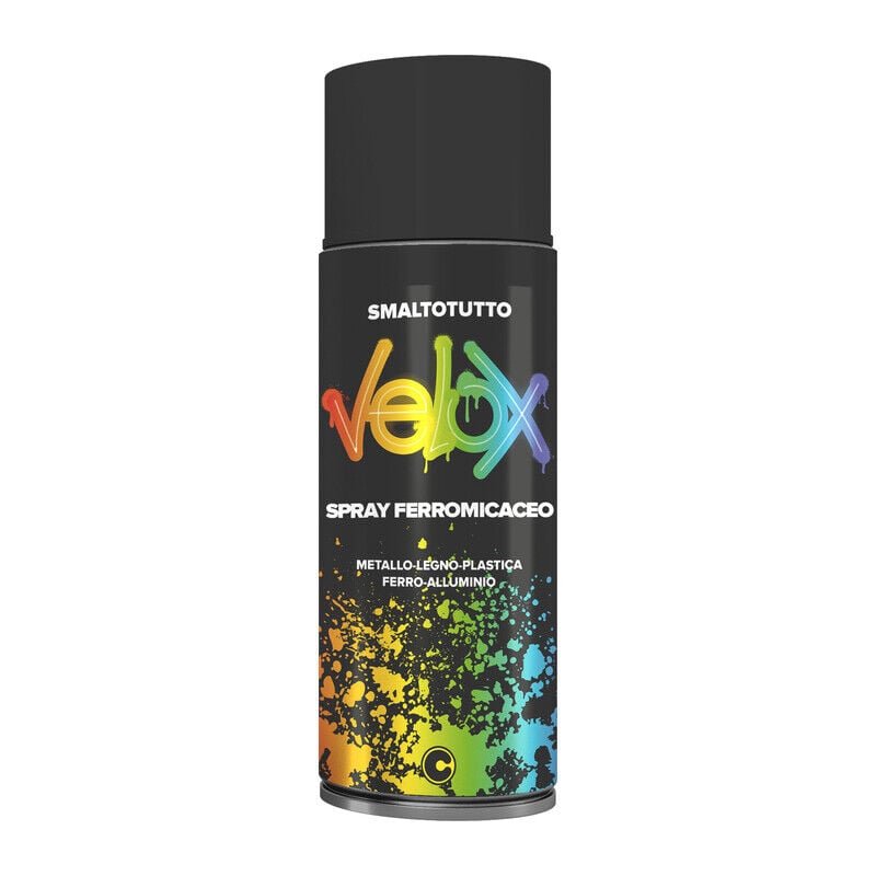 foto del prodotto velox spray ferro micaceo grigio antr.ml.400. prezzo per 1 pezzo.
