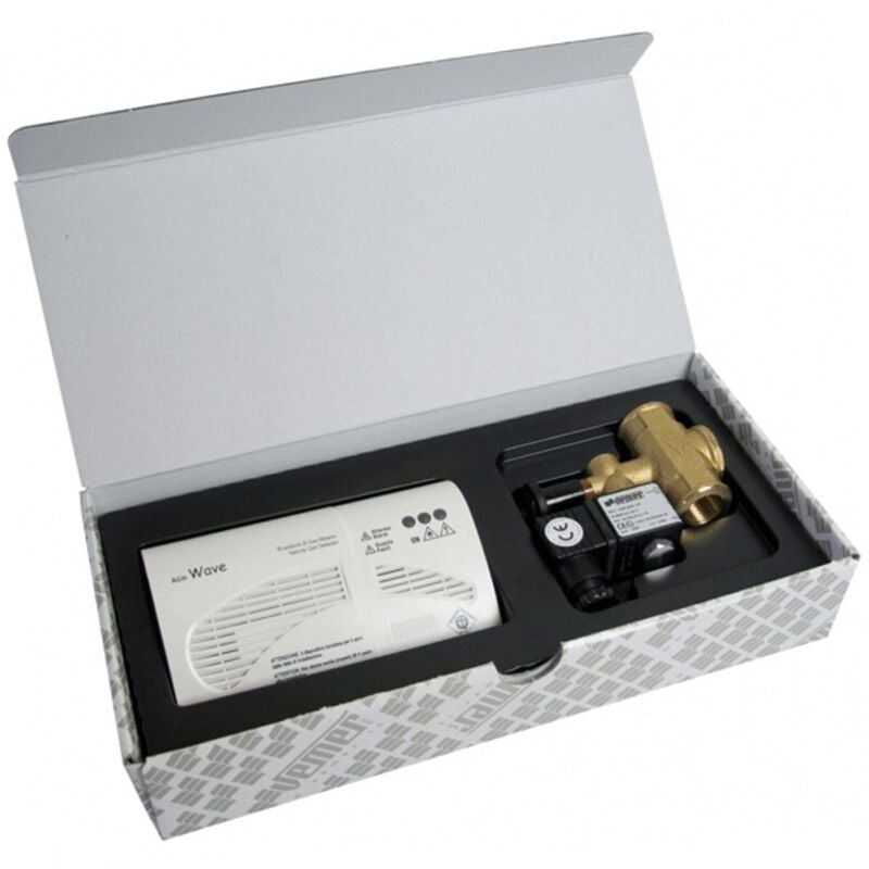 foto del prodotto vemer - set rilevatore fughe di gas metano rgm wave con elettrovalvola vn790200