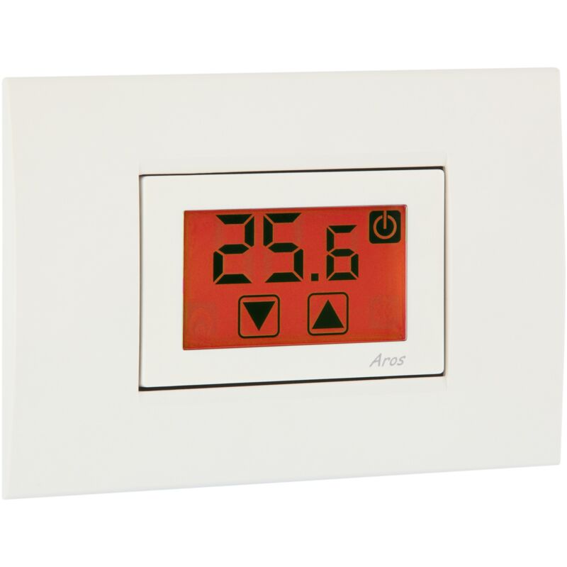 foto del prodotto vemer termostato digitale touch screen da incasso 503 a 230v ve459400 aros