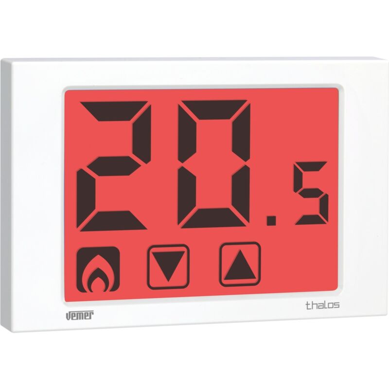 foto del prodotto vemer termostato digitale touch screen da parete alimentazione 230v ve434700 thalos