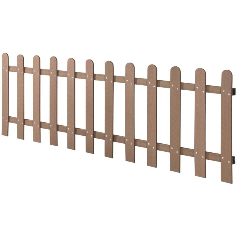 foto del prodotto vendesi recinzione decorativa privacy in legno composito wpc marrone 200 x 60 cm