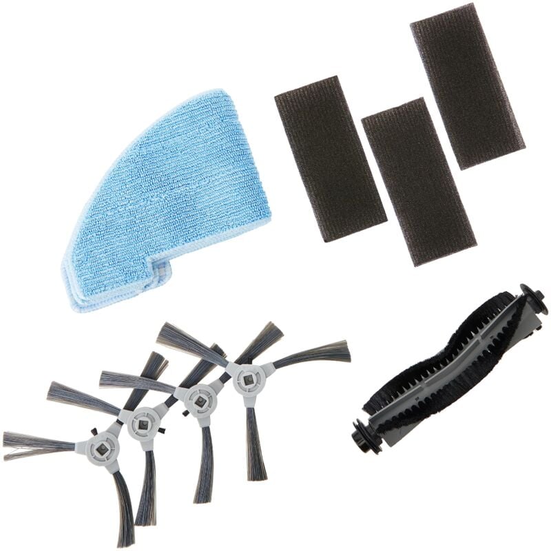 foto del prodotto venga kit di ricambi per robot aspirapolvere vg rvc 3001, 4 spazzole laterali, 1 spazzola a rullo, 3 panni mop, 3 set filtri, sp vg rvc 3001 kit