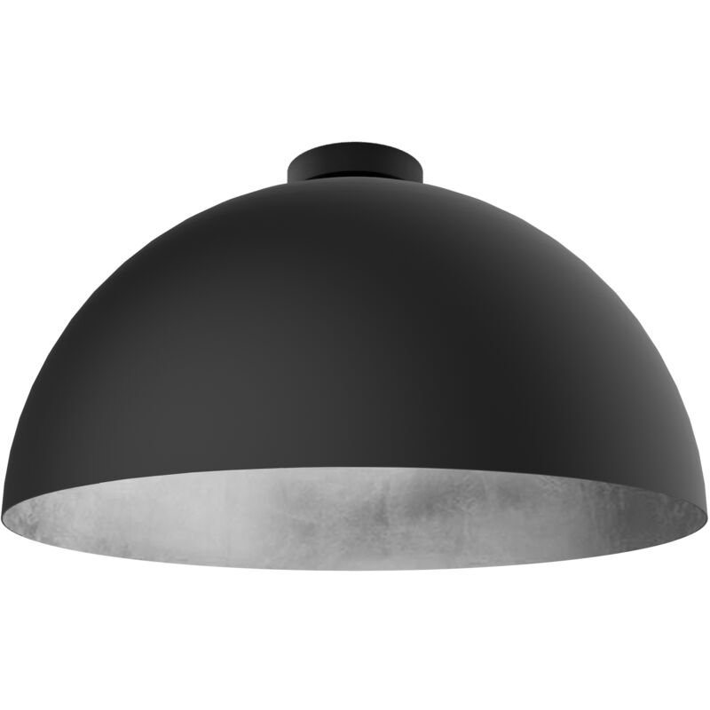 foto del prodotto venice plafoniera, 1xe27, max 42w, metallo, nero opaco foglia argento, d.40cm lumicom