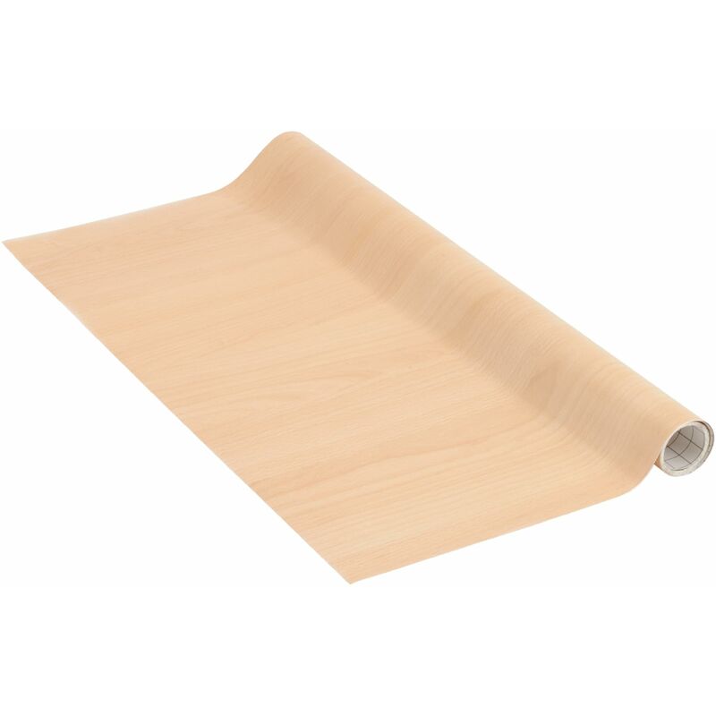 foto del prodotto venilia pellicola adesiva, faggio aspetto legno marrone, 45cm x 1,5m, spessore 95 , pellicola autoadesiva per mobili o cucina, carta da parati, pvc