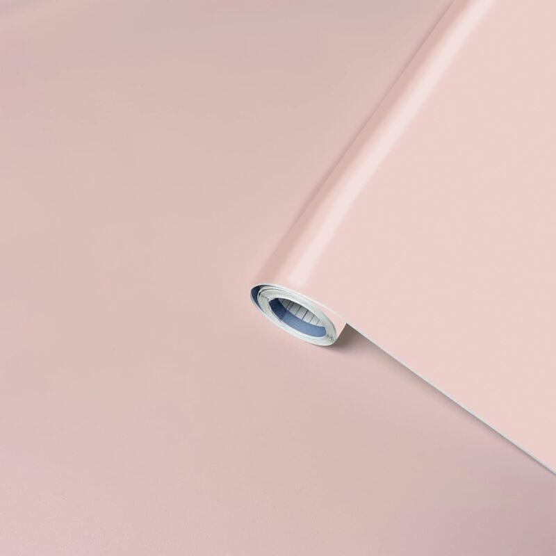 foto del prodotto venilia pellicola adesiva greenline, rosa baby rosa chiaro, 67,5cm x 2m, spessore 95 , pellicola autoadesiva per mobili o cucina, carta da parati,