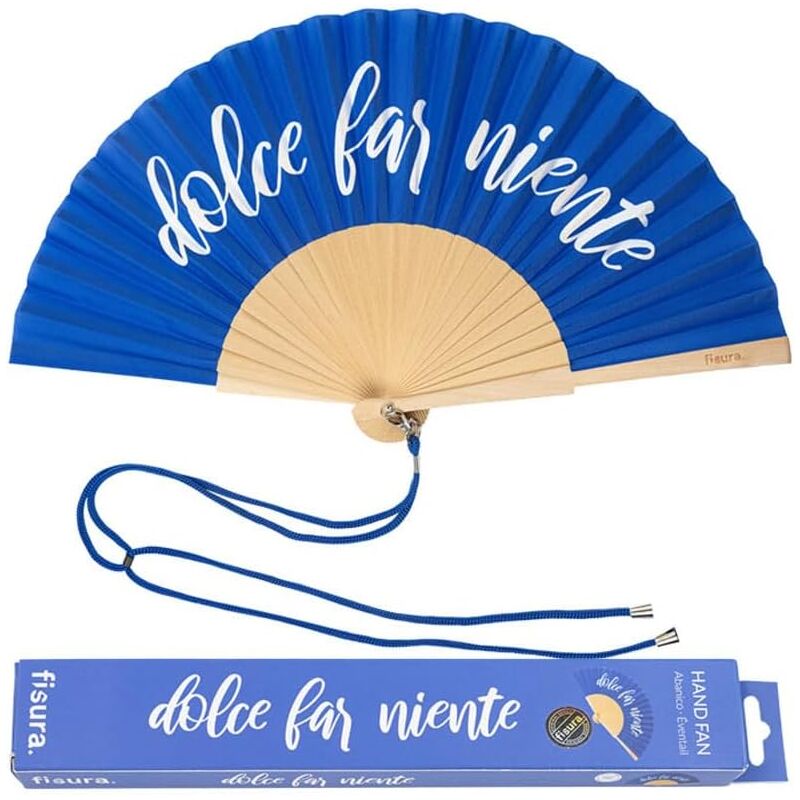 foto del prodotto ventaglio dolce far niente blu fisura