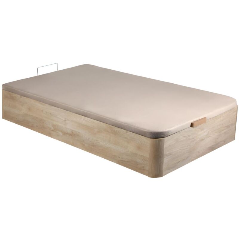foto del prodotto vente unique base del letto con contenitore colore quercia 90 x 190 cm hestia di ysm e
