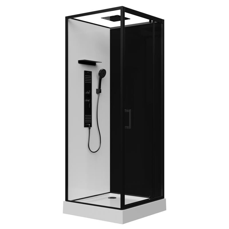 foto del prodotto vente unique box doccia idromassaggio installazione reversibile l80 x l80 x h215 cm fomira