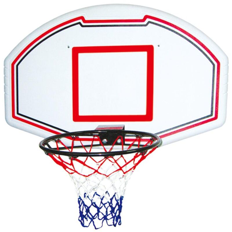 foto del prodotto vente unique canestro da pallacanestro da parete l111 x h77 cm bianco bemidji
