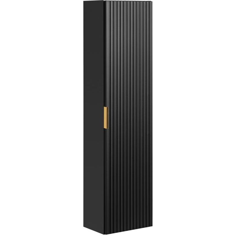 foto del prodotto vente unique colonna da bagno sospesa scanalata h140 cm nero zevara