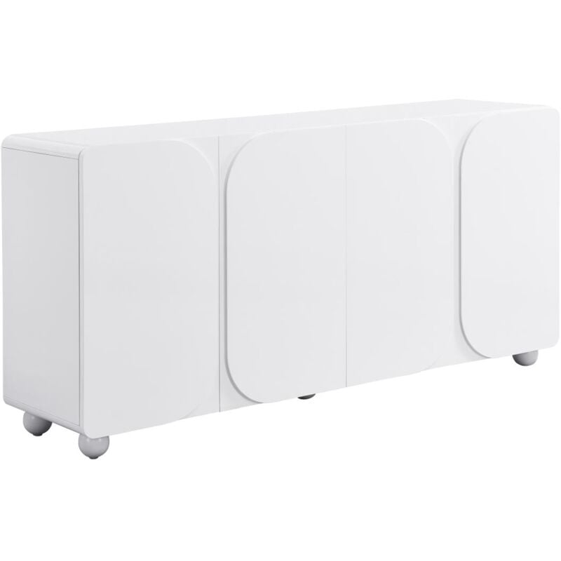 foto del prodotto vente unique credenza con 4 ante in mdf bianco yeldinia