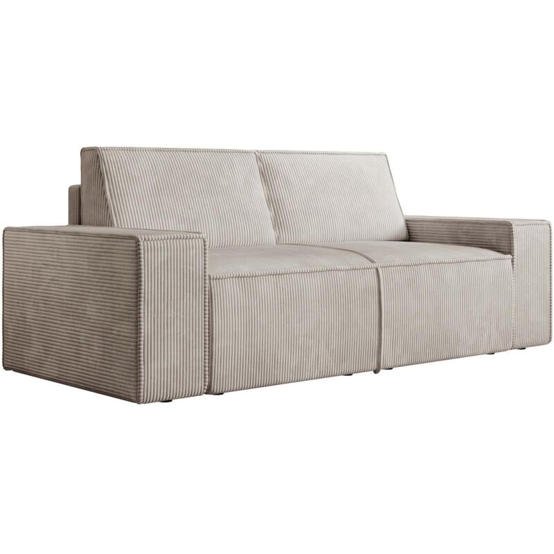 foto del prodotto vente unique divano 2 posti in velluto a coste beige amelia