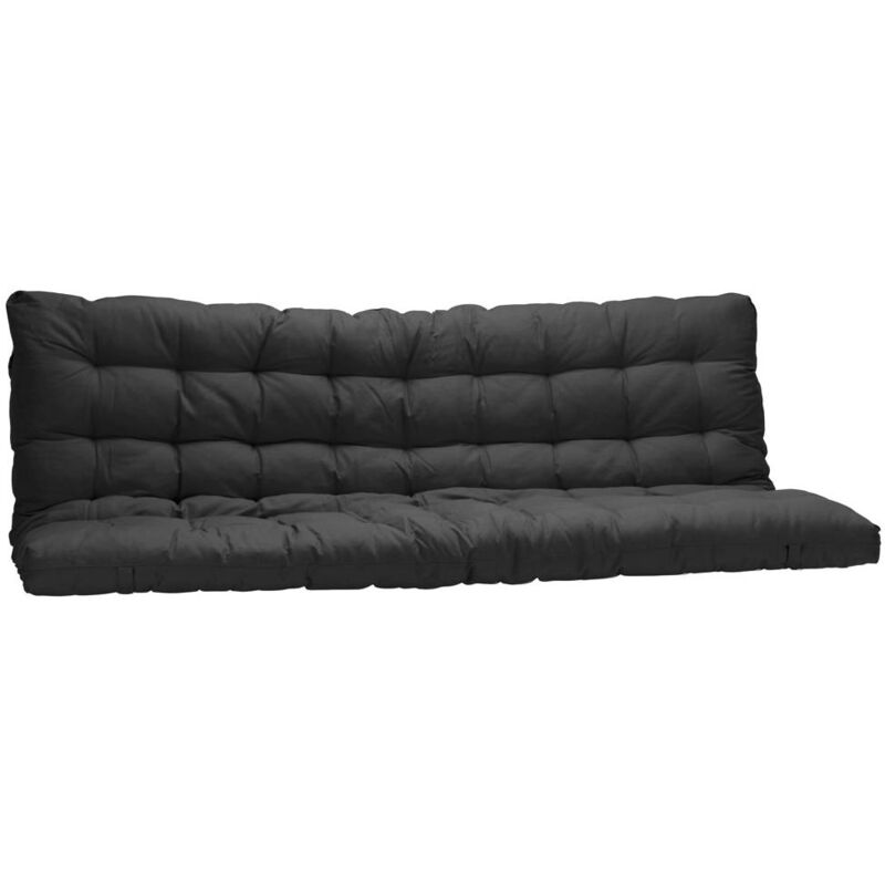 foto del prodotto vente unique futon speciale divano letto 135x190 cm nero modulo