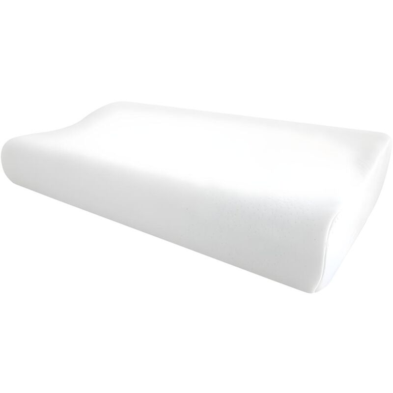 foto del prodotto vente unique guanciale ergonomico memory foam 50 x 30 cm di ysm e bianco sleepy