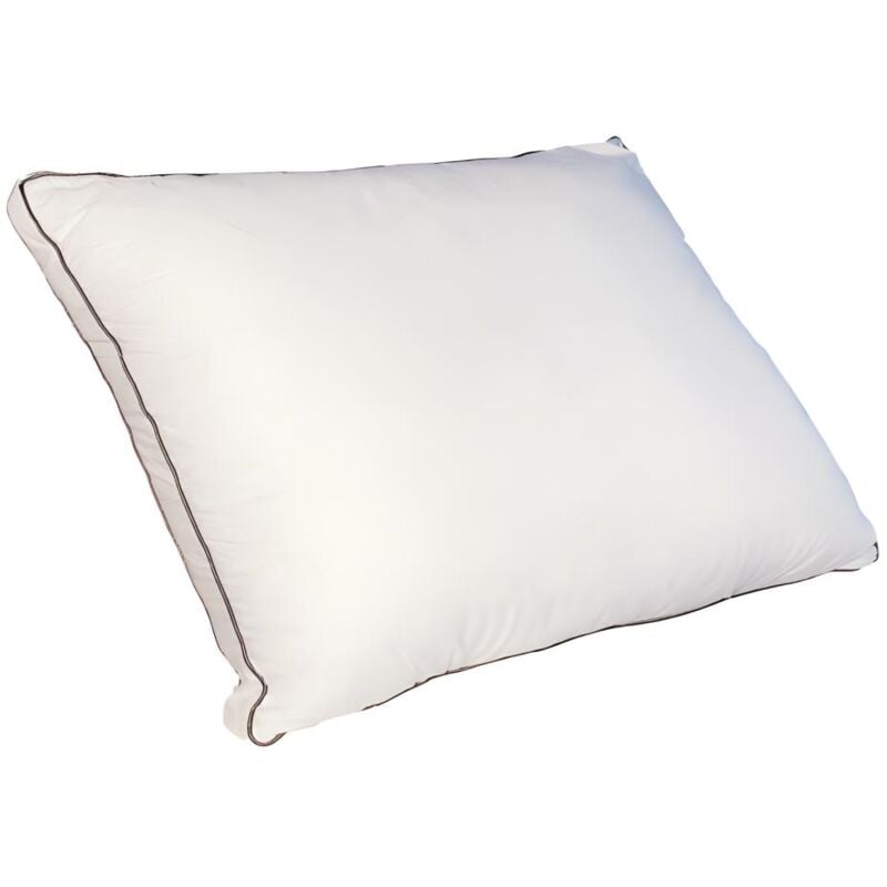 foto del prodotto vente unique guanciale sensazione piuma 50 x 70 cm in percalle di cotone 91 fili cm 700 g bianco auxence