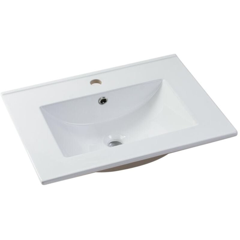 foto del prodotto vente unique lavabo da incasso rettangolo 61 x 46,5 cm in ceramica bianco motiac
