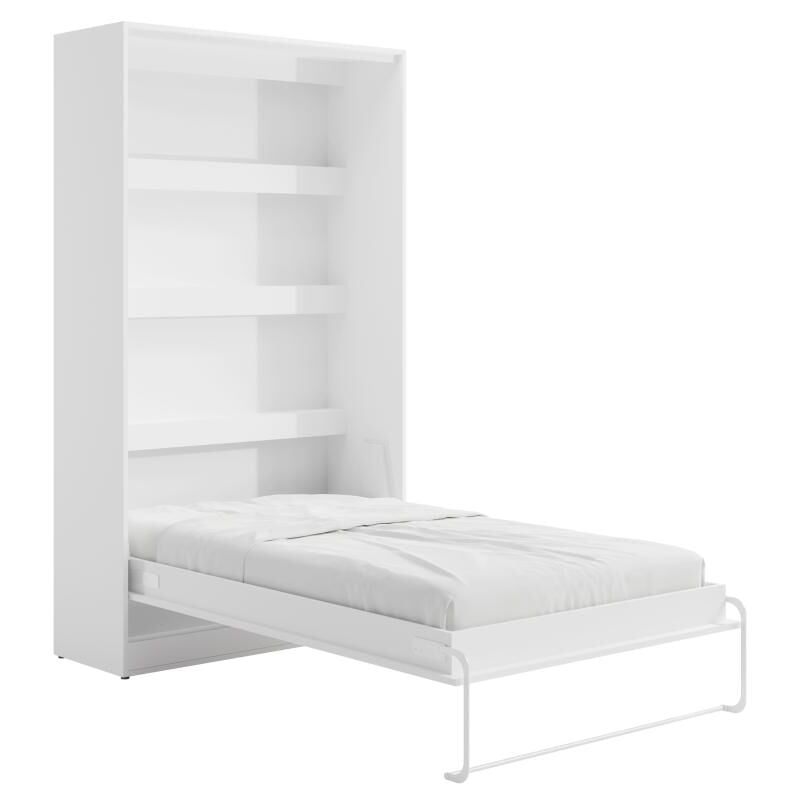 foto del prodotto vente unique letto estraibile 120 x 200 cm apertura verticale manuale con led bianco rapili