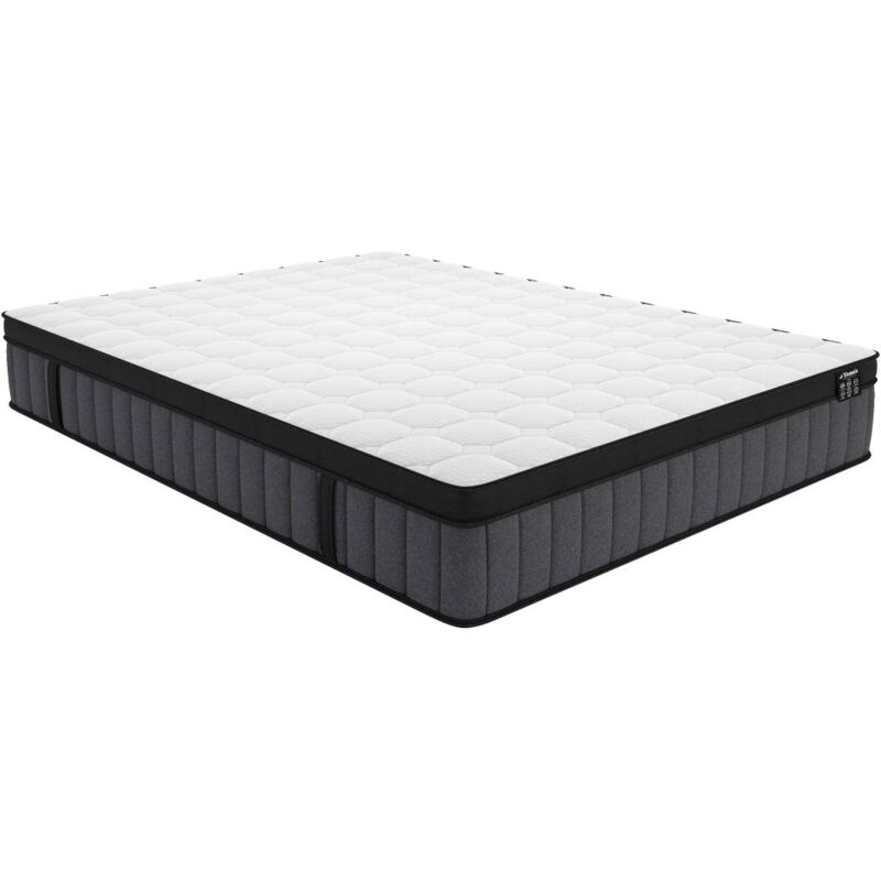 foto del prodotto vente unique materasso 160 x 200 cm ibrido molle insacchettate 7 zone e gel a memoria di forma sp. 25 cm tolca di ysm e