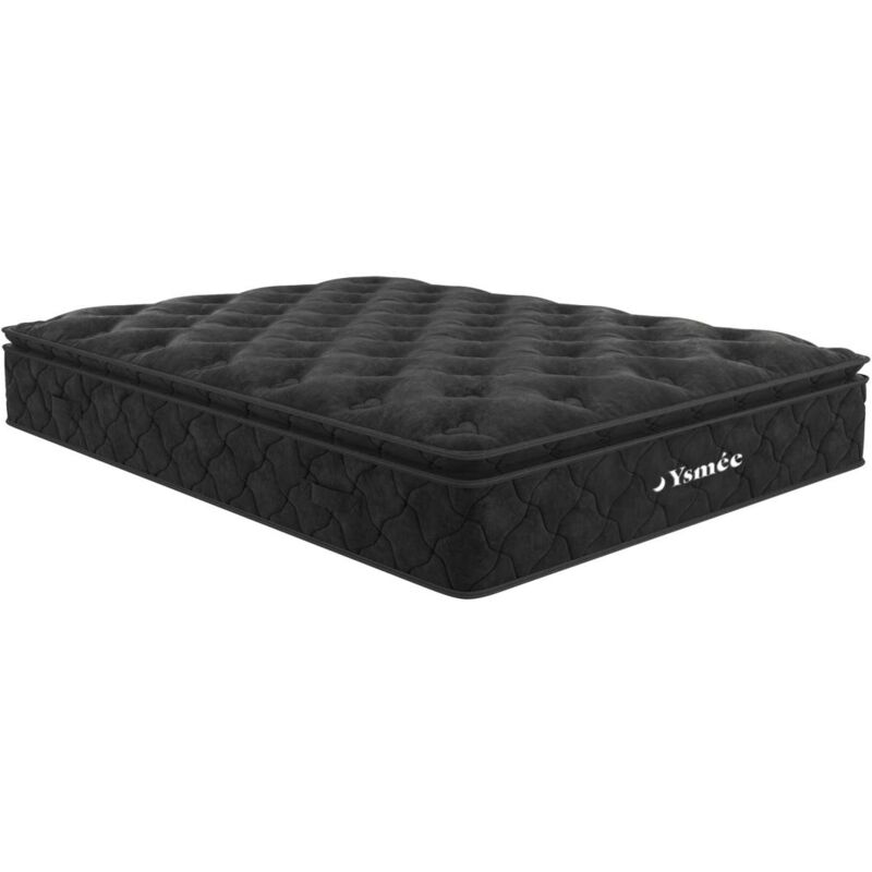 foto del prodotto vente unique materasso matrimoniale a molle insacchettate con topper integrato 160 x 200 cm black dream di ysm e