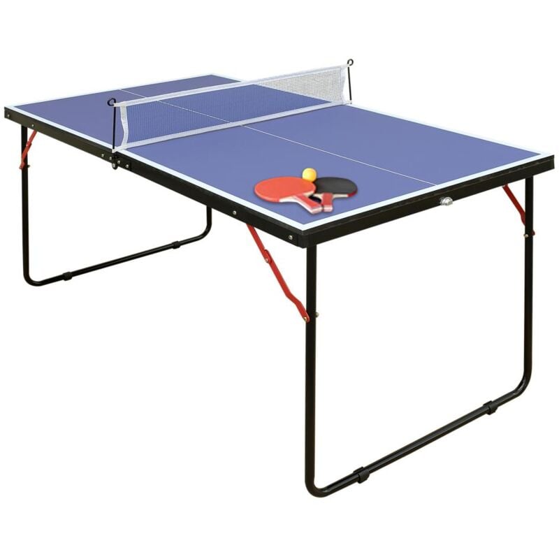 foto del prodotto vente unique mini tavolo da ping pong con racchette, palline e rete l137 x p76 x h67 cm denis