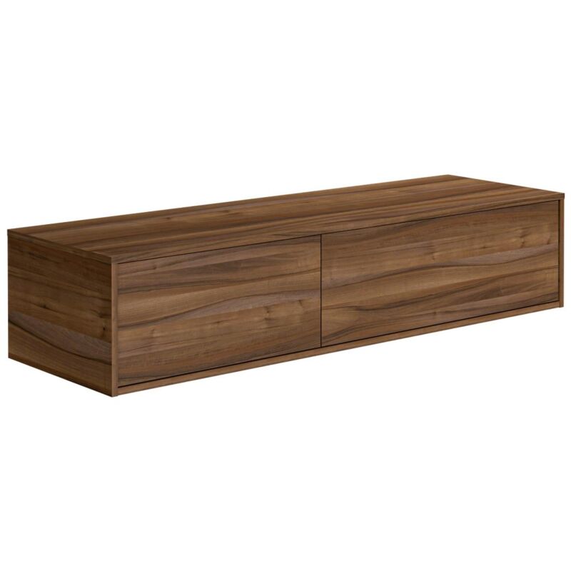foto del prodotto vente unique mobile sotto lavabo sospeso l150 cm naturale scuro isaure ii