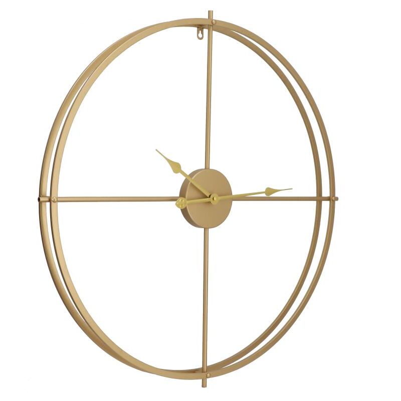 foto del prodotto vente unique orologio da parete d. 80 cm in metallo dorato newport