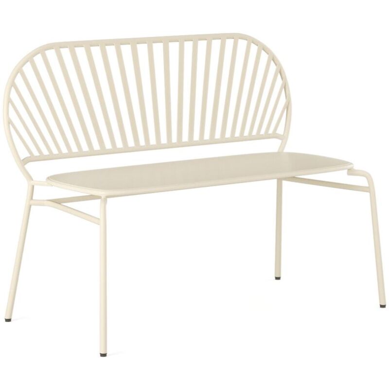 foto del prodotto vente unique panca da giardino in metallo beige cedeira di mylia