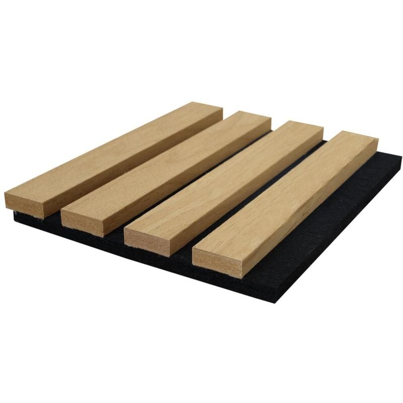 foto del prodotto vente unique pannello da parete acustico finitura legno naturale chiaro set da 3,12m lotto di 2 pezzi pencia