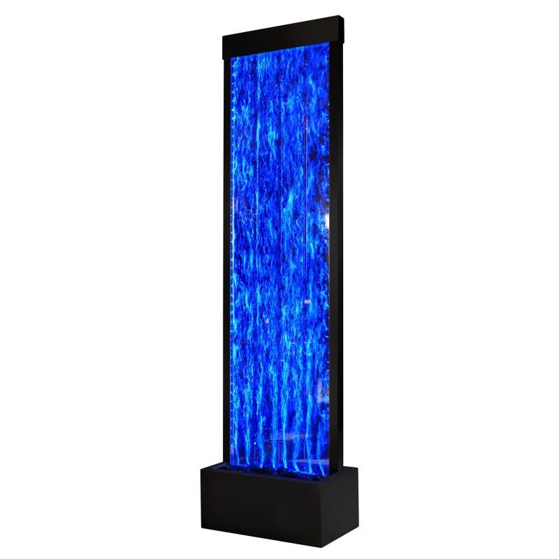 foto del prodotto vente unique parete di bolle d acqua led che cambiano colore h. 150 cm nero blennie