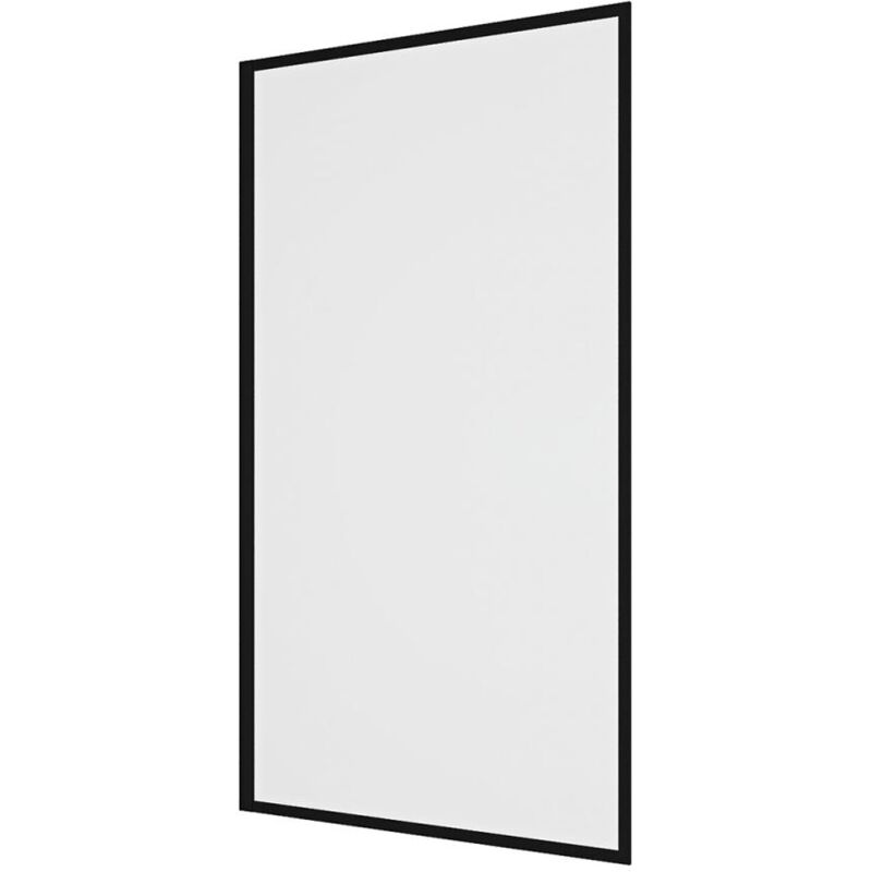 foto del prodotto vente unique parete per vasca da bagno 80 x 140 cm vetro temperato nero opaco stile industriale bradenton