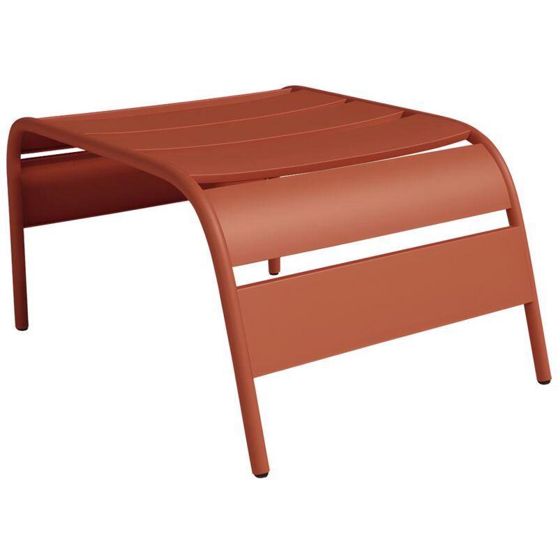 foto del prodotto vente unique poggiapiedi in metallo terracotta mirmande