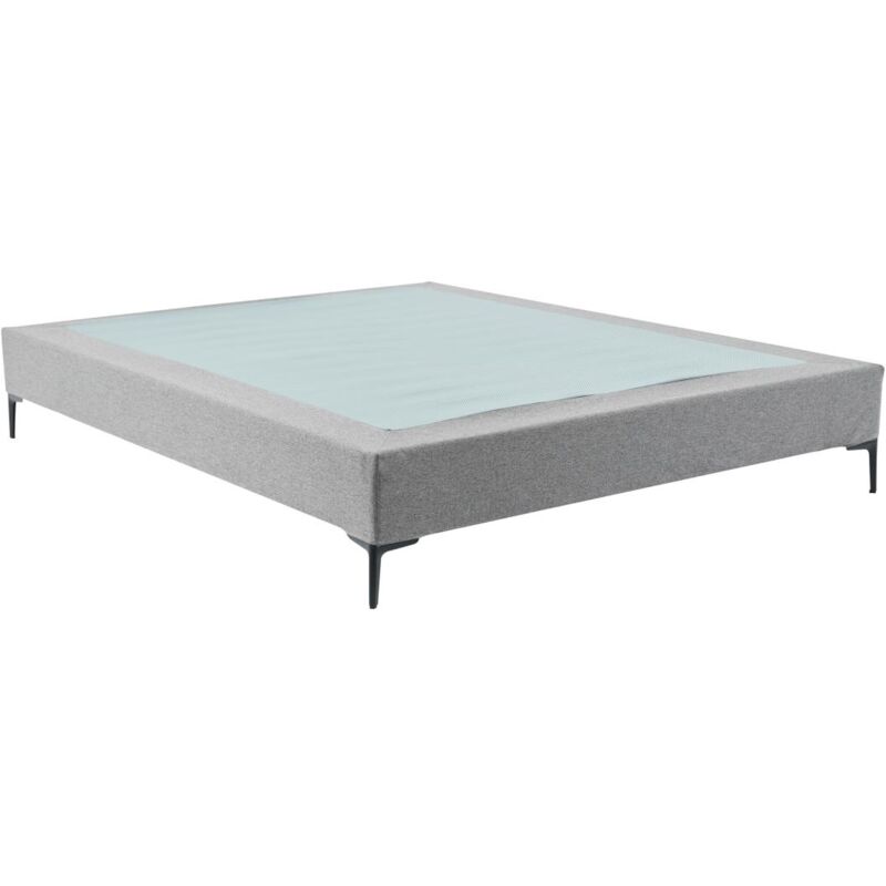 foto del prodotto vente unique rete deco con giroletto 140 x 200 cm sfoderabile grigio isani di ysm e