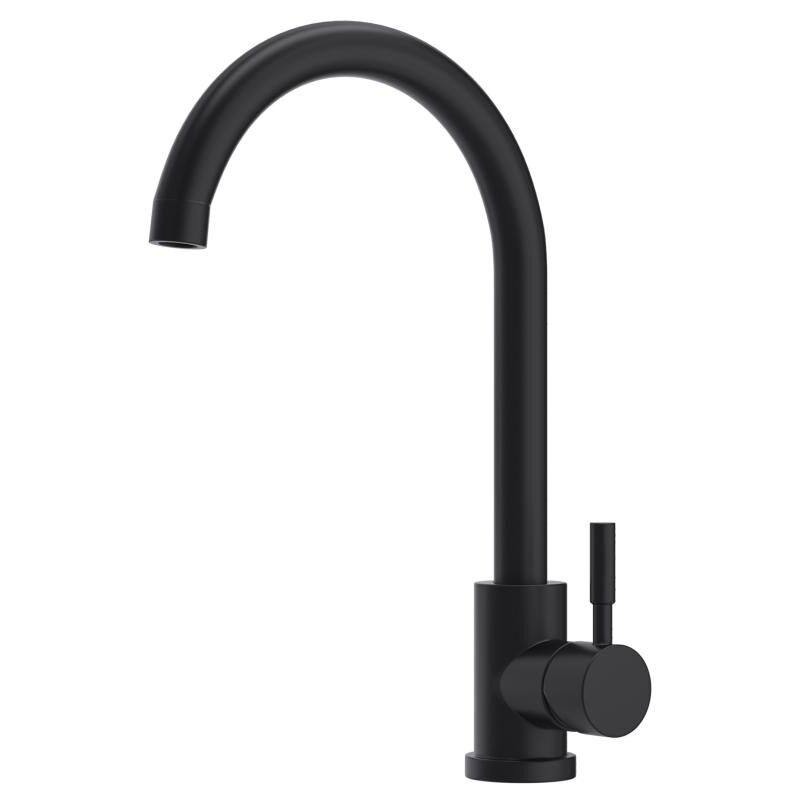 foto del prodotto vente-unique - rubinetto per cucina in acciaio inossidabile nero opaco - romily