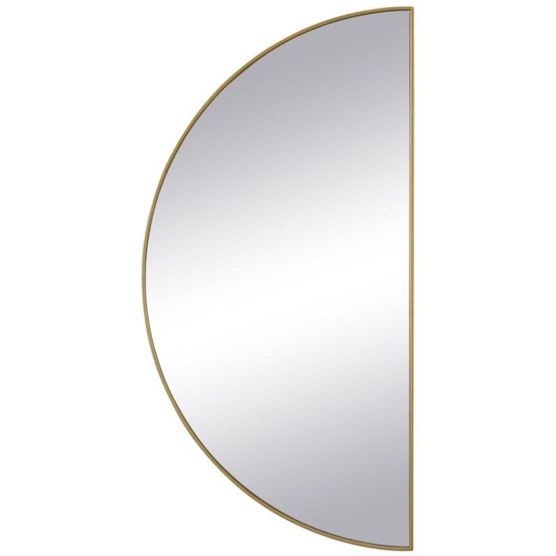 foto del prodotto vente unique specchio a semicerchio di design l.50 x h.100 cm in metallo dorato gavra
