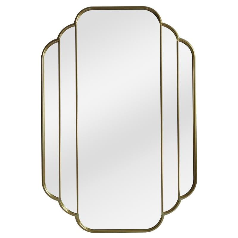 foto del prodotto vente unique specchio l. 70 x h. 105 cm dorato antico art d co dalvia