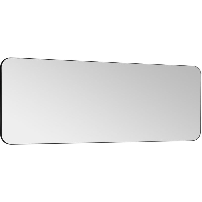 foto del prodotto vente unique specchio per bagno rettangolare 140 x 50 cm contorno nero demetria