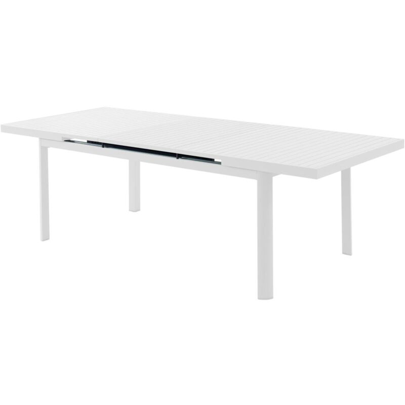 foto del prodotto vente unique tavolo da giardino allungabile in alluminio l.180 240 cm bianco nauru di mylia