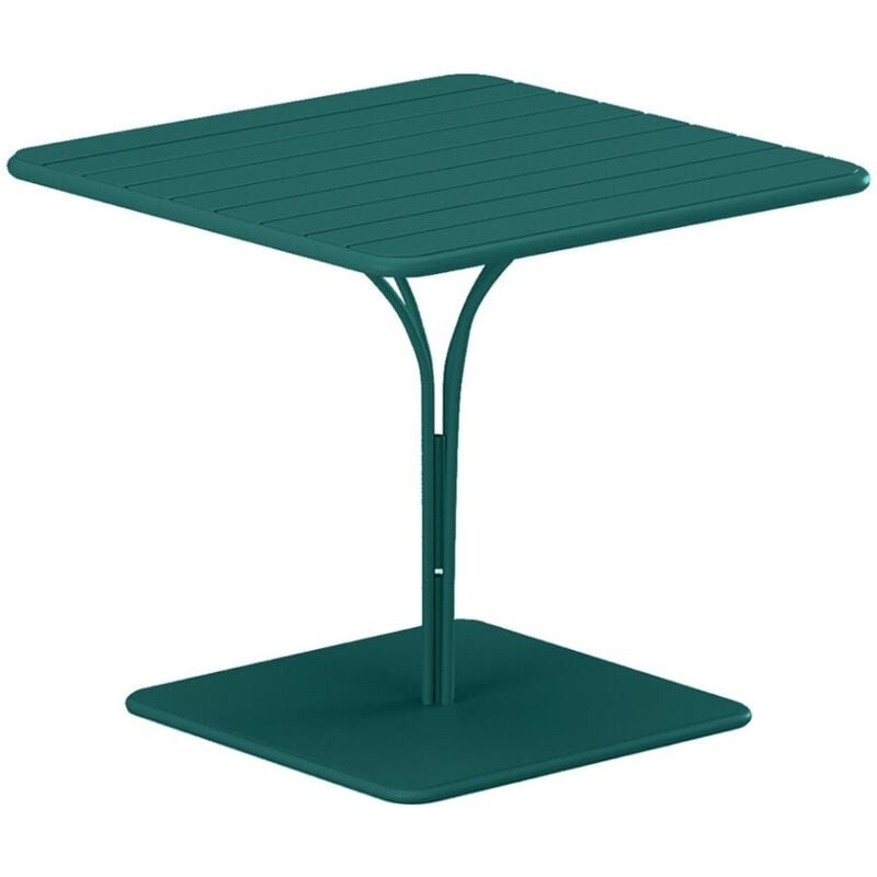 foto del prodotto vente unique tavolo da giardino l.80 cm in metallo blu anatra mirmande di mylia