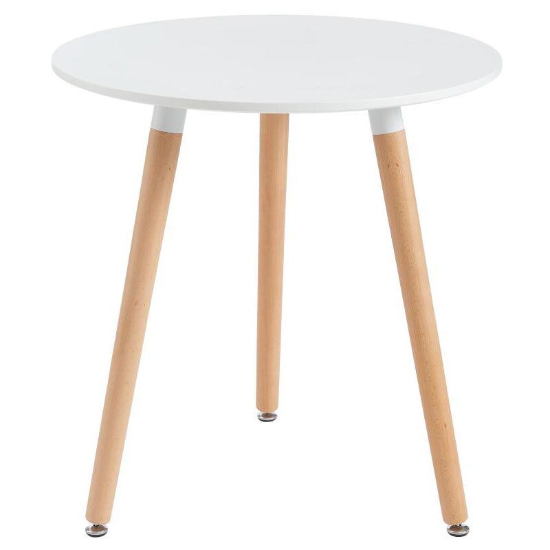 foto del prodotto vente unique tavolo da pranzo 2 coperti in mdf e rovere bianco rolena