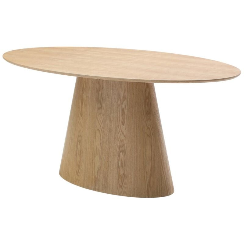 foto del prodotto vente unique tavolo da pranzo 6 coperti in mdf naturale chiaro antelada