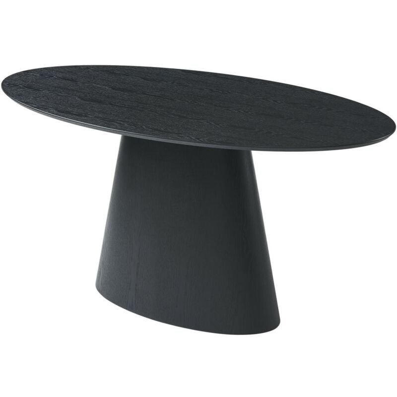 foto del prodotto vente-unique - tavolo da pranzo 6 coperti in mdf nero - antelada