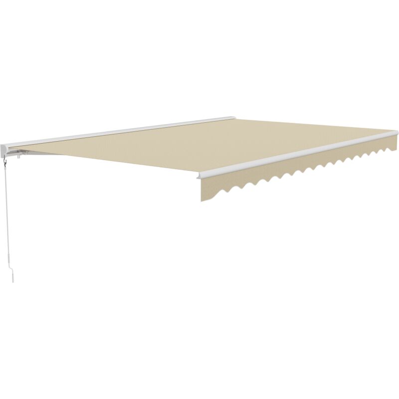 foto del prodotto vente unique tendone esterno motorizzato con semi cassonetto 5 x 3 m beige cofana