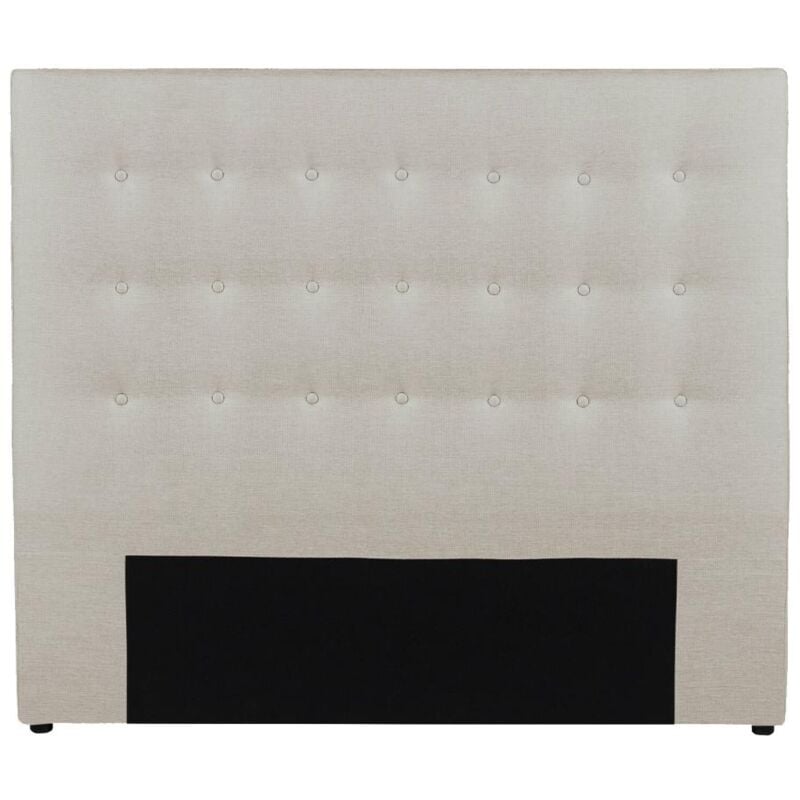 foto del prodotto vente unique testata capitonn 160 cm in tessuto beige francesco