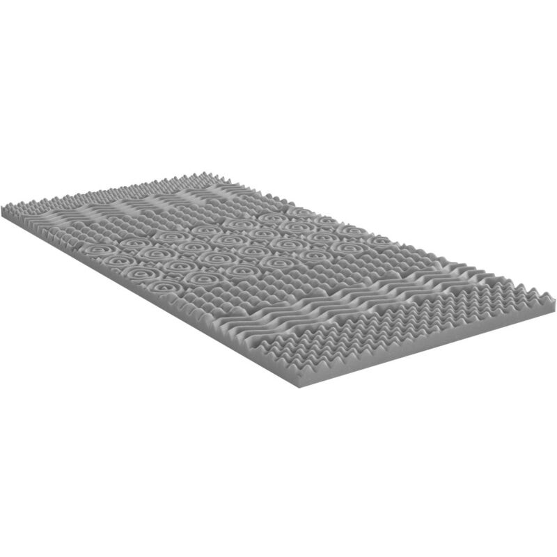 foto del prodotto vente unique topper 140 x 190 cm memory foam 7 zone purificanti al carbone sp. 5 cm nisida di naturea